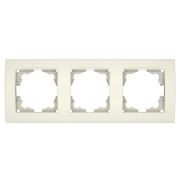 Рамка 3-м Бриллиант горизонт. сл. кость UNIVersal 7948707