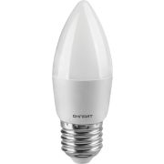 Лампа светодиодная 71 634 OLL-C37-8-230-2.7K-E27-FR 8Вт свеча 2700К тепл. бел. E27 800лм 176-264В ОНЛАЙТ 71634