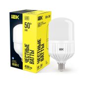 Лампа светодиодная HP 50Вт 230В 6500К E40 IEK LLE-HP-50-230-65-E40
