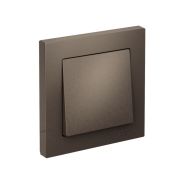 Выключатель 1-кл. СП AtlasDesign 10А IP20 (сх. 1) 10AX в сборе мокко SE ATN000612