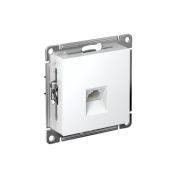 Розетка телефонная 1-м СП AtlasDesign RJ11 механизм бел. SE ATN000181