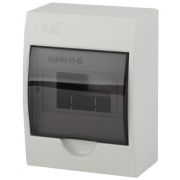 Бокс навесной ЩРН-П-6 6мод. IP41 пластик SIMPLE NO-box_simple-plastic_6_surface BOXS06 Эра Б0041522