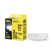Лампа светодиодная T75 таблетка 12Вт 230В 6500К GX53 IEK LLE-T80-12-230-65-GX53