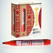 Маркер перманентный «Multi Marker» 3мм пулевидный крас.002674 Crown Б0048241
