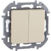 Выключатель 2-кл. 1п 1мод. СП Inspiria 10А IP20 250В 10AX механизм сл. кость IEK 673621