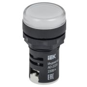 Лампа светосигнальная AD22DS d22мм 230В AC/DC бел. KARAT IEK BLS10-ADDS-230-K01
