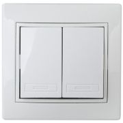 Выключатель 2-кл. СП Plano 10А IP20 1-104-01 250В бел. Intro Б0053758