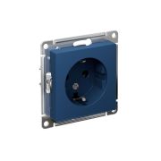 Розетка AtlasDesign 16А с заземл. механизм аквамарин SE ATN001143
