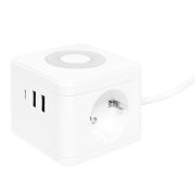 Удлинитель «Куб» 2х1.3м 2USB 2.4А+Type C + Ночник 1кв.мм EKF UBA-CUB-2-TC