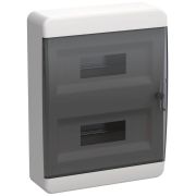 Корпус ЩРН-П-24 TEKFOR IP41 черн. прозр. дверь пластик. IEK TF5-KP12-N-24-41-K01-K03