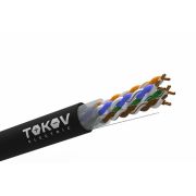 Кабель витая пара U/UTP 4х2х24AWG(0.51мм) кат.5E PE outdoor Fluke tested (м) PRO TOKOV ELECTRIC TKP-C05-U42-5E-305-OD