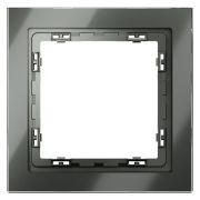Рамка 1-м. S70 стеклян. титан Voltum VLS110106