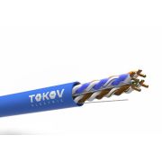 Кабель витая пара U/UTP 4х2х23AWG(0.57мм) кат.6 PVC indoor Fluked tested (м) PRO TOKOV ELECTRIC TKP-C08-U/UTP-42-6-305