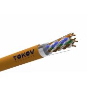 Кабель витая пара F/UTP 4х2х24AWG(0.52мм) кат.5E ZH нг(А)-HF (LSZH) indoor Fluke tested (м) PRO TOKOV ELECTRIC TKP-C06-F42-5E-RU-LSZH